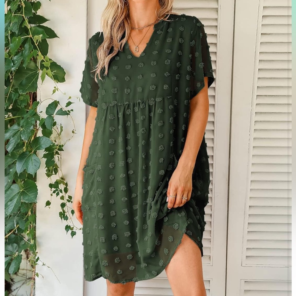 Dark Green Dress